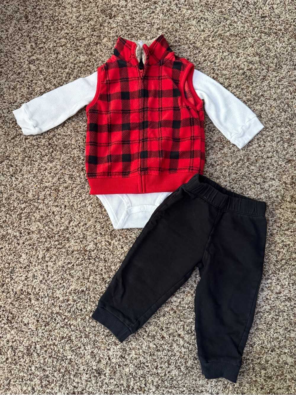 Carter’s Baby Toddler Winter Buffalo Check Outfit